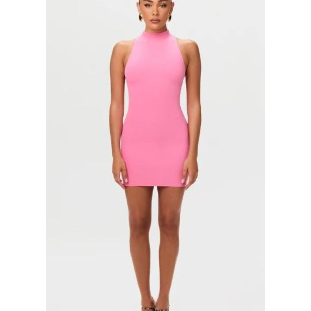 NAKED WARDROBE sleeveless mini dress in pink size L